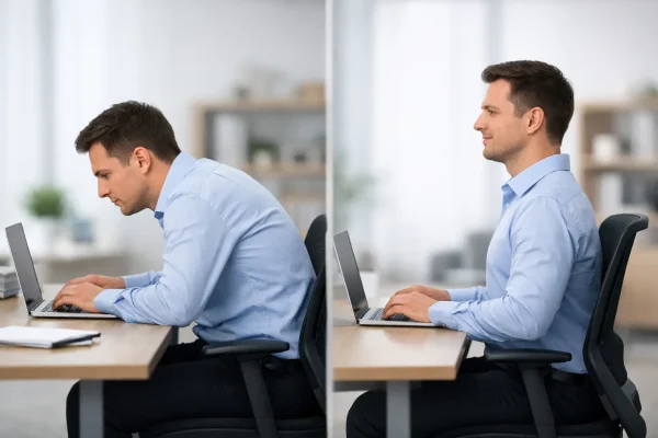 An Office Worker Posture Correction Example
