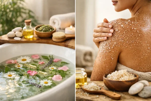 Herbal Bath vs Body Scrub for Better Skin